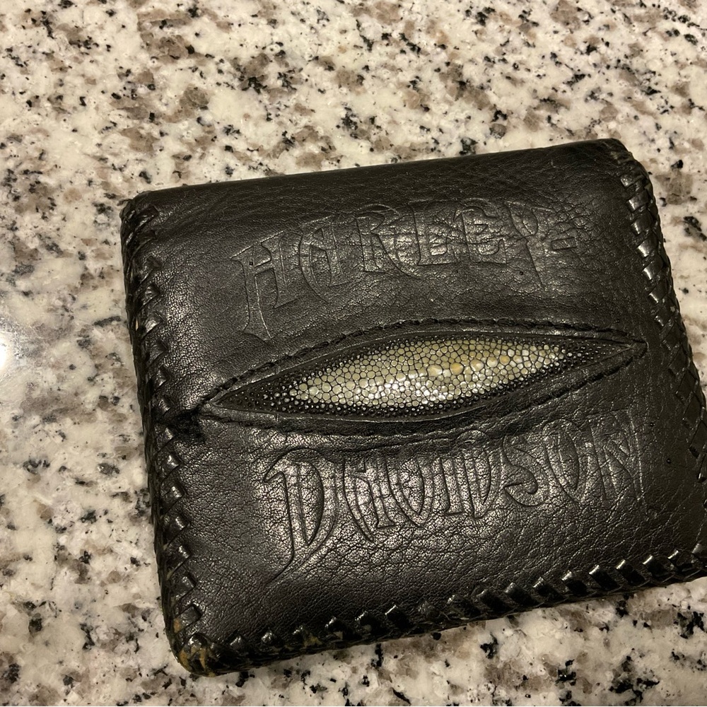 Harley-Davidson Black Leather Card Holder